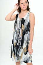 Load image into Gallery viewer, Brushstrokes Print Missy Tank Dress - 7003BN-TRP1-W379
