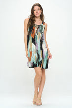 Load image into Gallery viewer, Brushstrokes Print Missy Tank Dress - 7003BN-TRP1-W379
