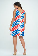 Load image into Gallery viewer, Americana Print Missy Tank Dress-7003BN-TRP1-W384
