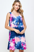 Load image into Gallery viewer, Plus Size Print Missy Tank Dress- 7003BN-TXP1-W294 - Jostar Online
