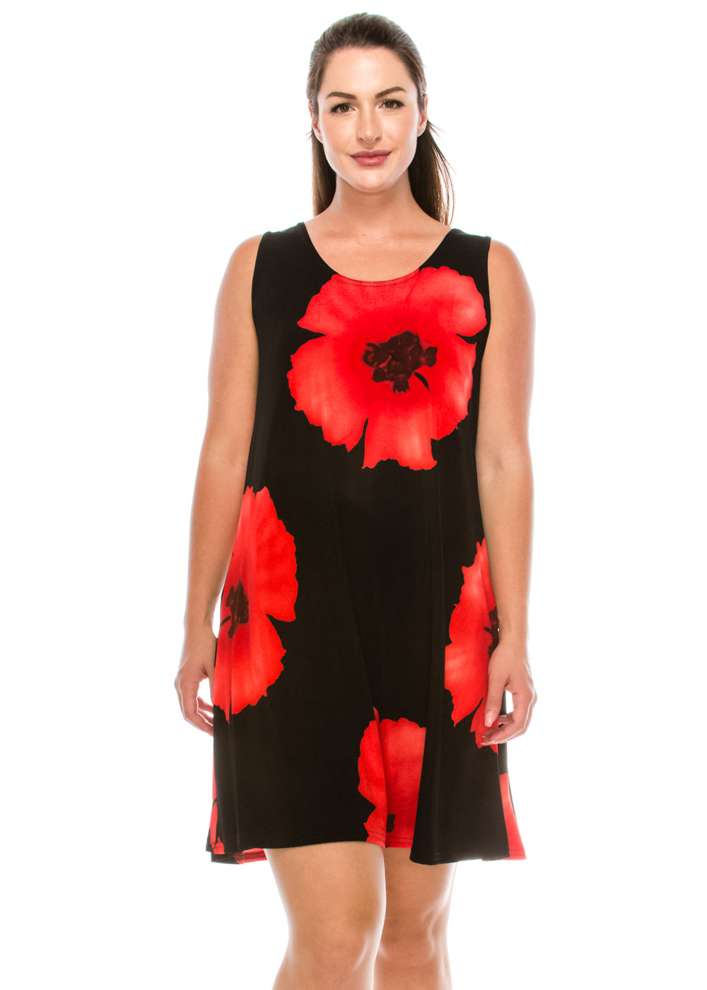 Jostar Women's Stretchy Missy Tank Dress Print, 703BN-TP-W113 - Jostar Online