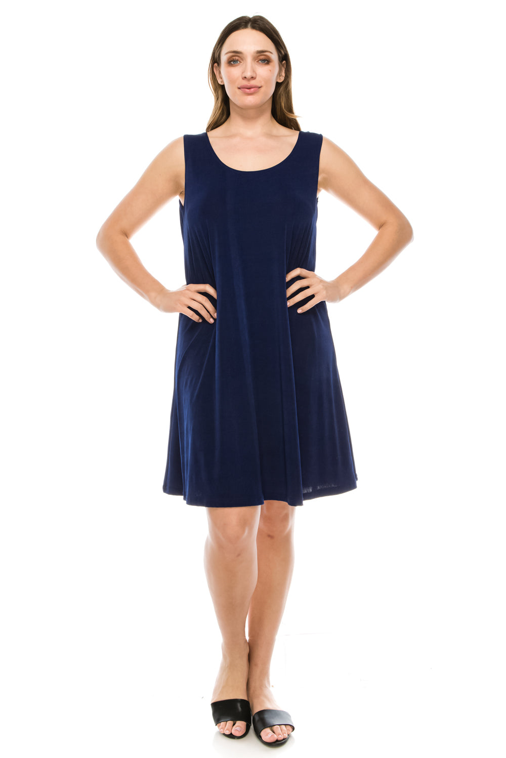 Jostar Women's Stretchy Short Tank Dress, 703BN-T - Jostar Online