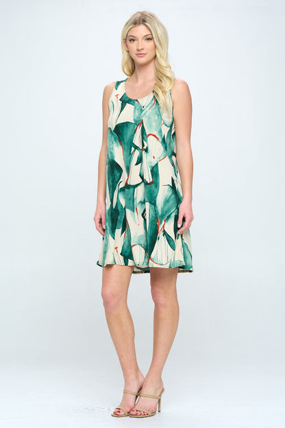 HIT Missy Tank Dress Sleeveless Prints - 7003HT-TRP1-W336