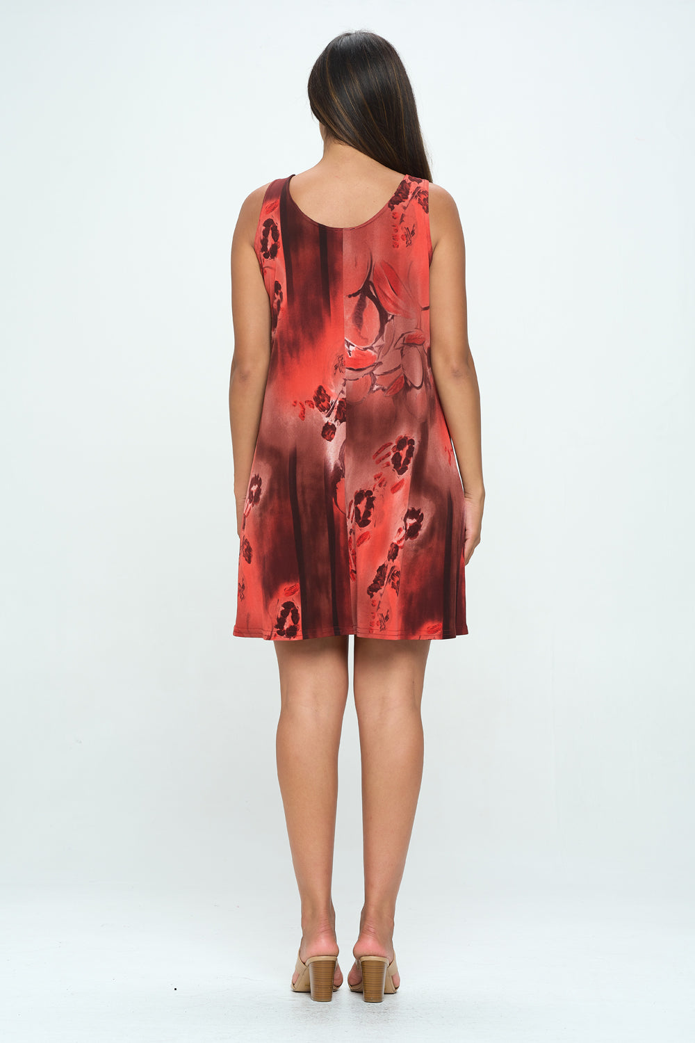 HIT Missy Tank Dress Sleeveless Prints - 7003HT-TRP1-W337