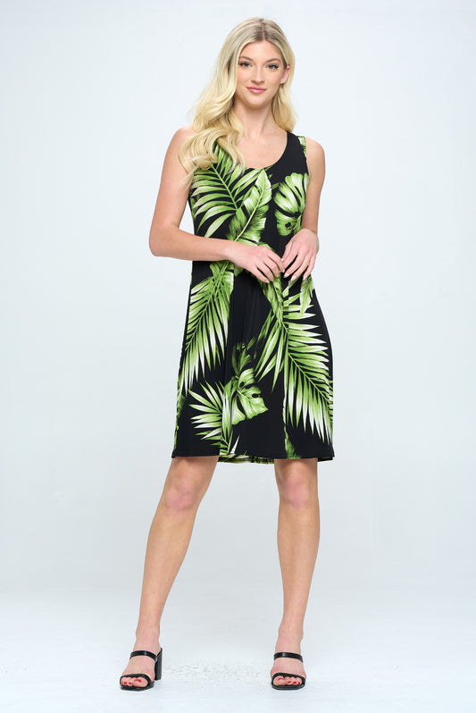 HIT Missy Tank Dress Sleeveless Prints-7003HT-TRP1-W340