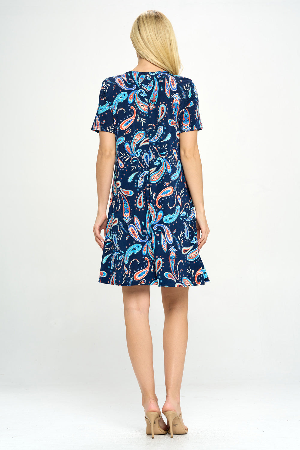 Missy Dress Short Sleeve Print-7004BN-SRP1-W323