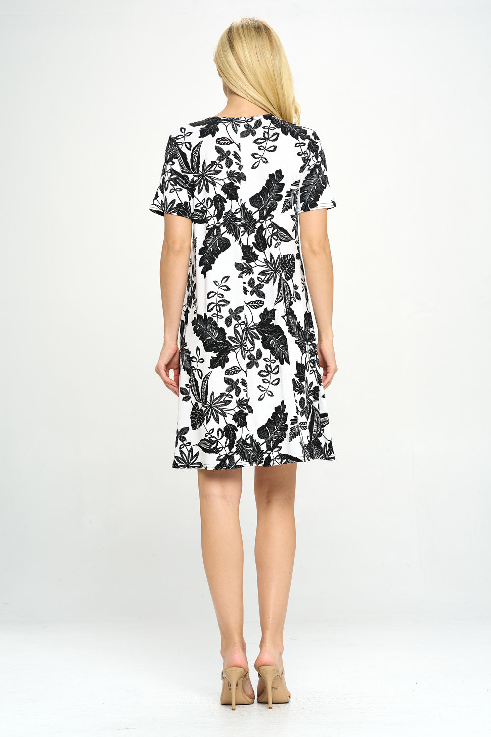 Missy Dress Short Sleeve Print-7004BN-SRP1-W324
