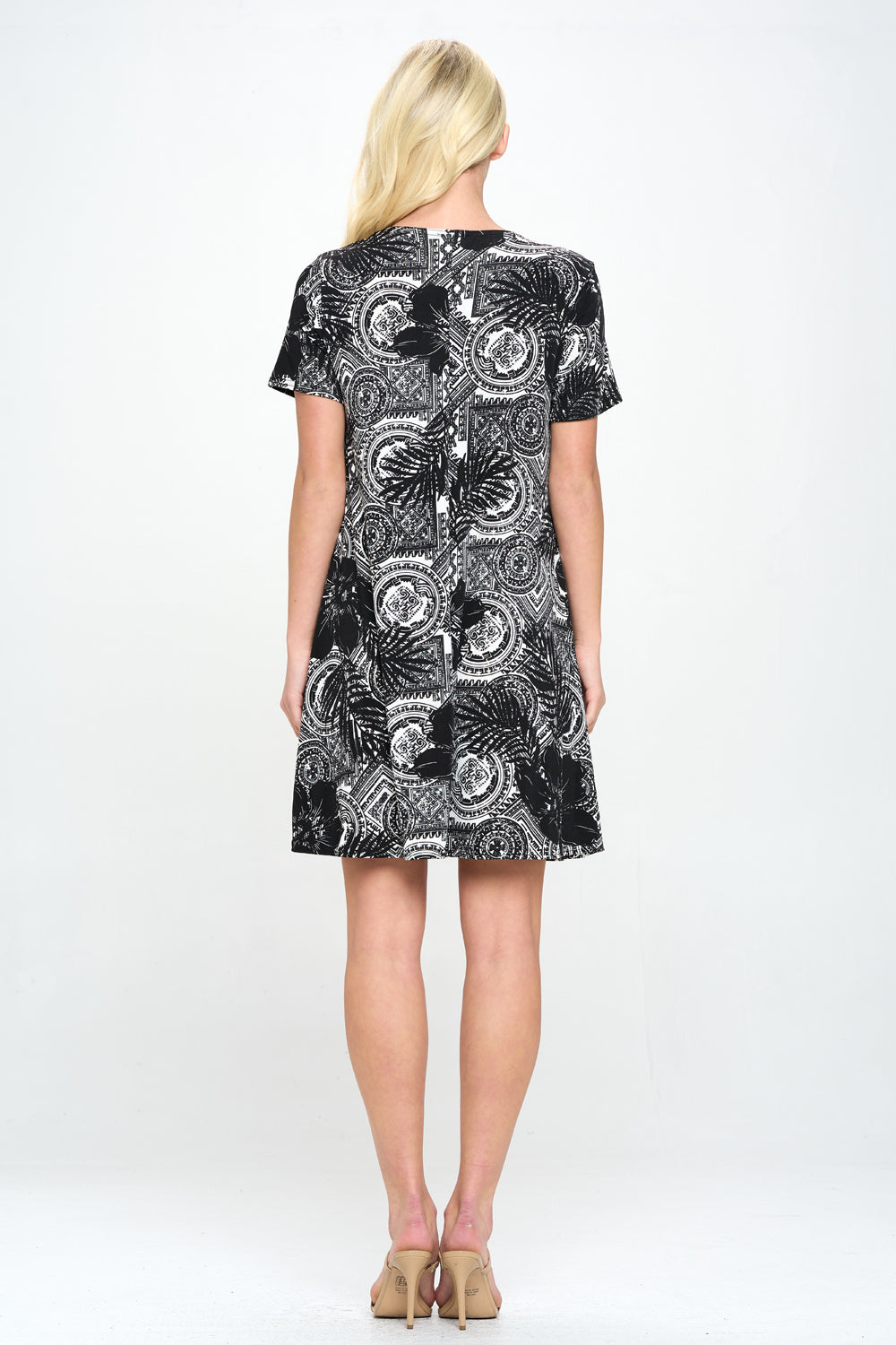 BNS Missy Dress Short Sleeve Print-7004BN-SRP1-W325