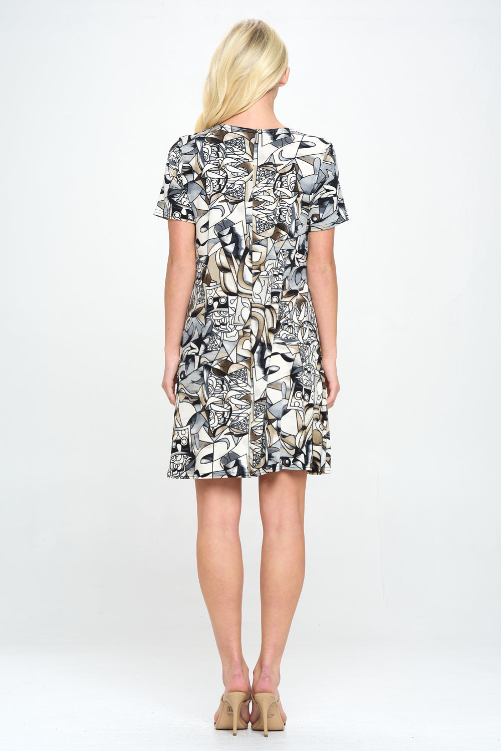 BNS Missy Dress Short Sleeve Print-7004BN-SRP1-W329