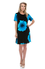 Load image into Gallery viewer, Women&#39;s Stretchy Missy Dress Short Sleeve Print Plus, 704BN-SXP-W113 - Jostar Online
