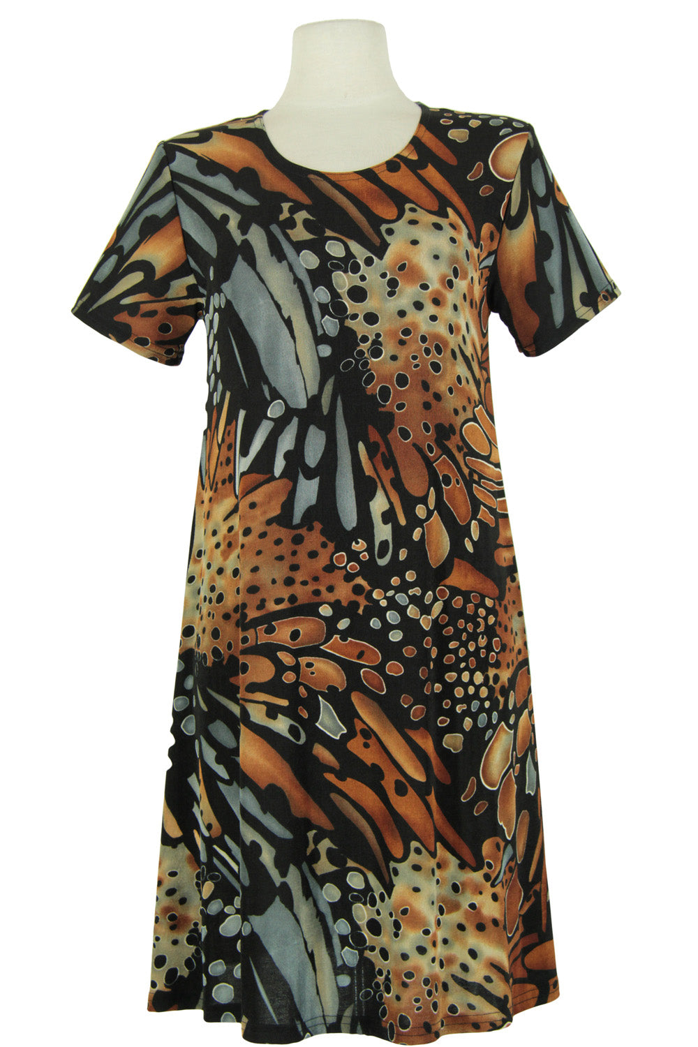 Jostar Women's Stretchy Missy Dress Short Sleeve Print, 704BN-SP-W207 - Jostar Online