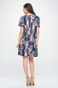 HIT Print Missy Dress-7004HT-SRP1-W341