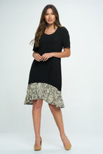 Load image into Gallery viewer, HIT Half Sleeve Contrast Dress-7084HT-HRP1-C-W349

