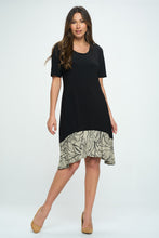 Load image into Gallery viewer, HIT Half Sleeve Contrast Dress-7084HT-HRP1-C-W349
