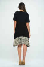Load image into Gallery viewer, HIT Half Sleeve Contrast Dress-7084HT-HRP1-C-W349

