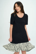 Load image into Gallery viewer, HIT Half Sleeve Contrast Dress-7084HT-HRP1-C-W349
