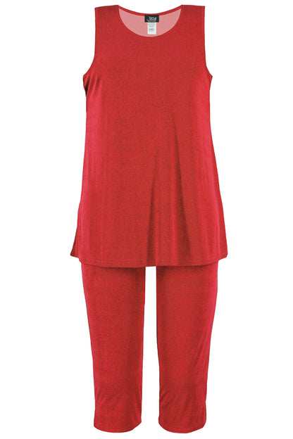 Jostar Women's Stretchy Tank Capri Pant Set, 902BN-T - Jostar Online