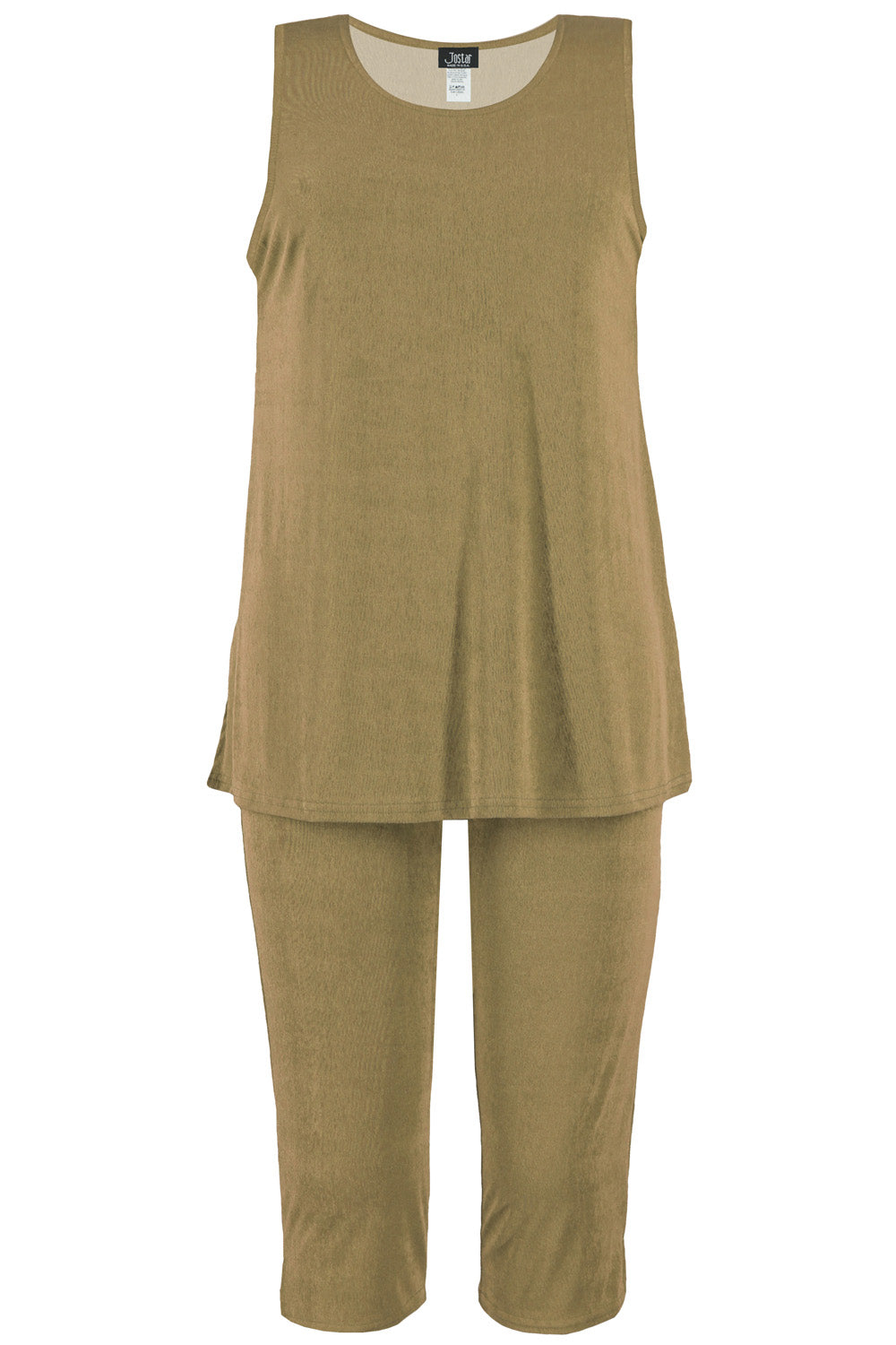 Jostar Women's Stretchy Tank Capri Pant Set, 902BN-T - Jostar Online