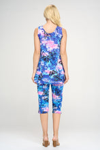 Load image into Gallery viewer, Two-Piece Sleeveless Top &amp; Capri Pant Set-9002BN-TRP1-W305
