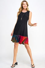 Load image into Gallery viewer, Graceful Contrast Sleeveless Round Neckline Dress-7083HT-TRP1-C-W182
