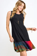 Load image into Gallery viewer, Graceful Contrast Sleeveless Round Neckline Dress-7083HT-TRP1-C-W182
