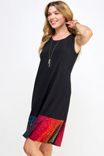 Load image into Gallery viewer, Graceful Contrast Sleeveless Round Neckline Dress-7083HT-TRP1-C-W182
