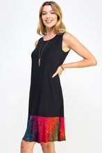 Load image into Gallery viewer, Graceful Contrast Sleeveless Round Neckline Dress-7083HT-TRP1-C-W182
