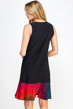 Load image into Gallery viewer, Graceful Contrast Sleeveless Round Neckline Dress-7083HT-TRP1-C-W182
