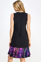 Load image into Gallery viewer, Graceful Contrast Sleeveless Round Neckline Dress-7083HT-TRP1-C-W207
