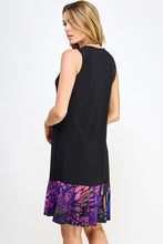Load image into Gallery viewer, Graceful Contrast Sleeveless Round Neckline Dress-7083HT-TRP1-C-W207
